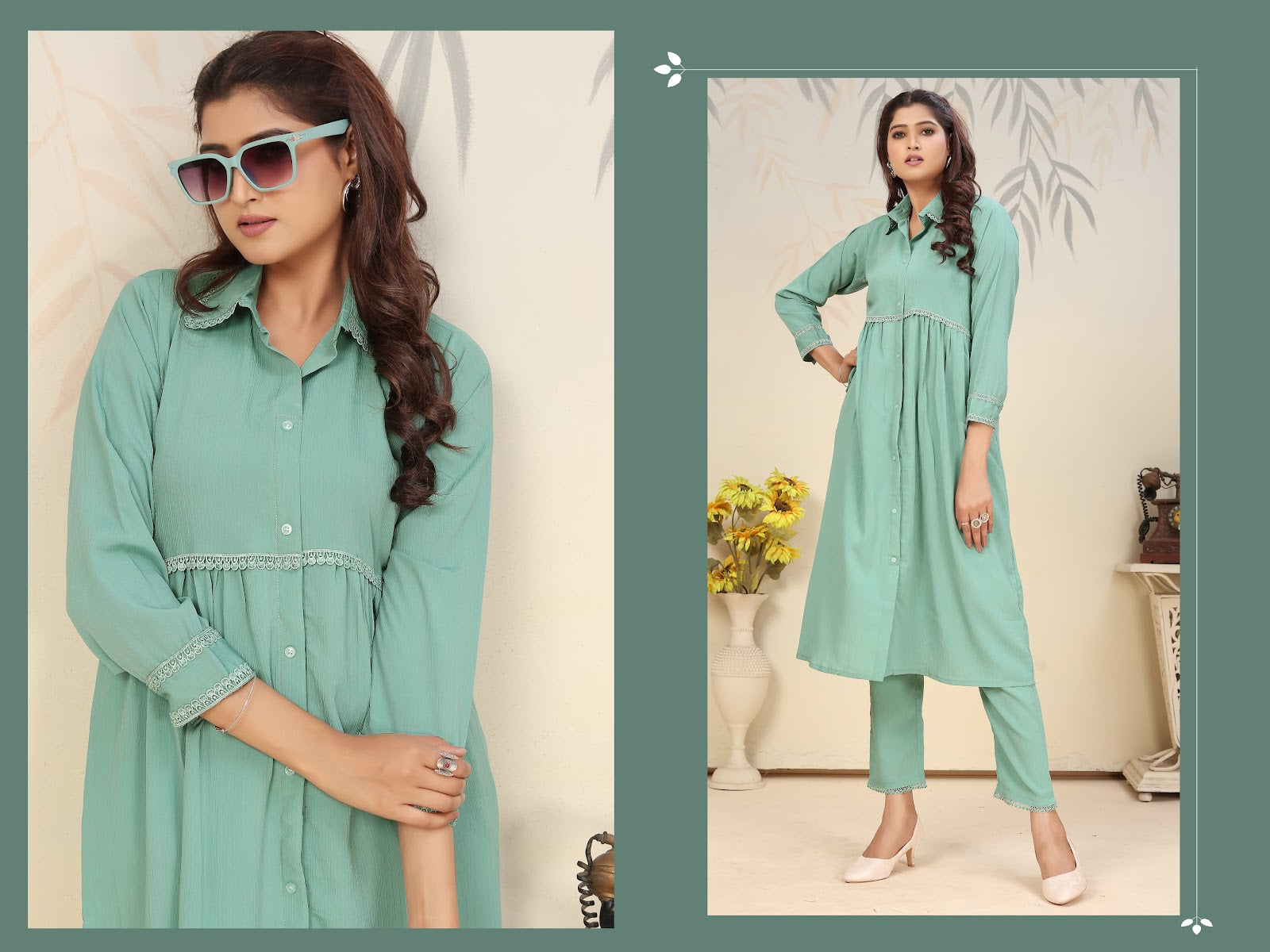 Ice Vol 2 Moksh Rinkal Kurti Pant Set Manufacturer Gujarat