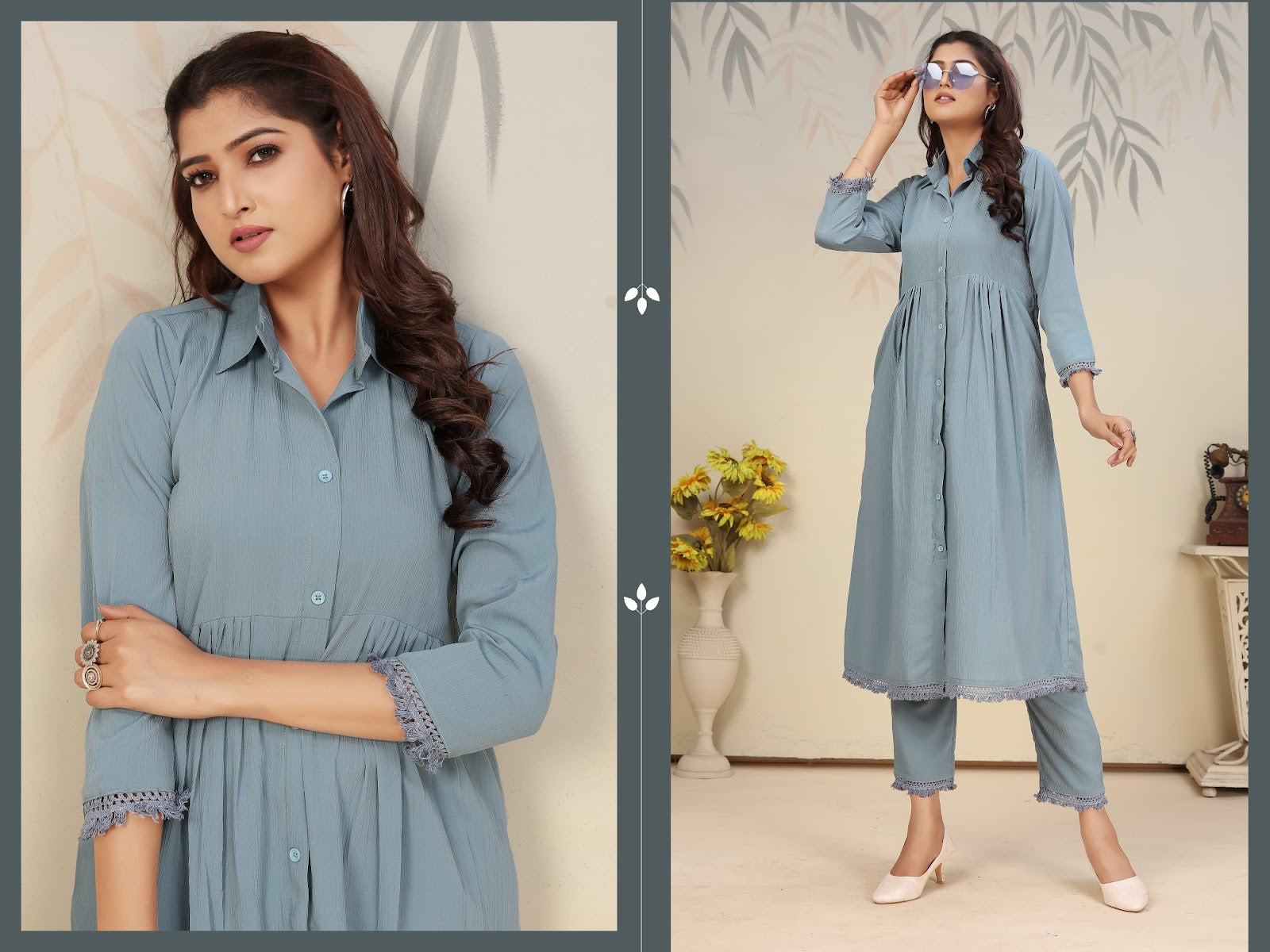 Ice Vol 2 Moksh Rinkal Kurti Pant Set Manufacturer Gujarat