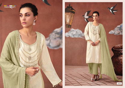 Icon Rangati Prints Shimmer Pant Style Suits Wholesaler