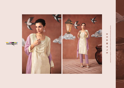 Icon Rangati Prints Shimmer Pant Style Suits Wholesaler