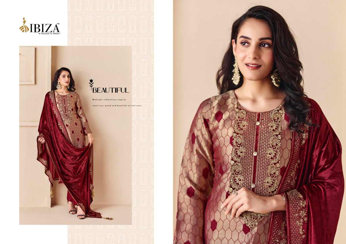Hazel Sanna Fashion Viscose Pashmina Suits Wholesale Rate