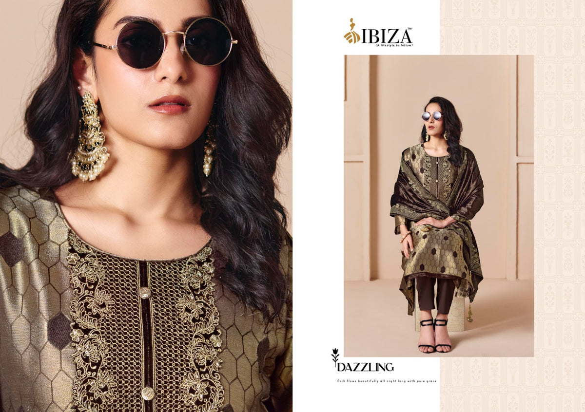 Serinda S5346 Ganga Wool Pashmina Suits Wholesale