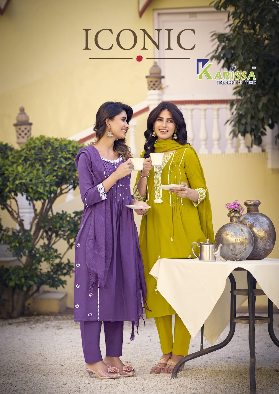 Iconic Karissa Cotton Readymade Pant Style Suits Supplier