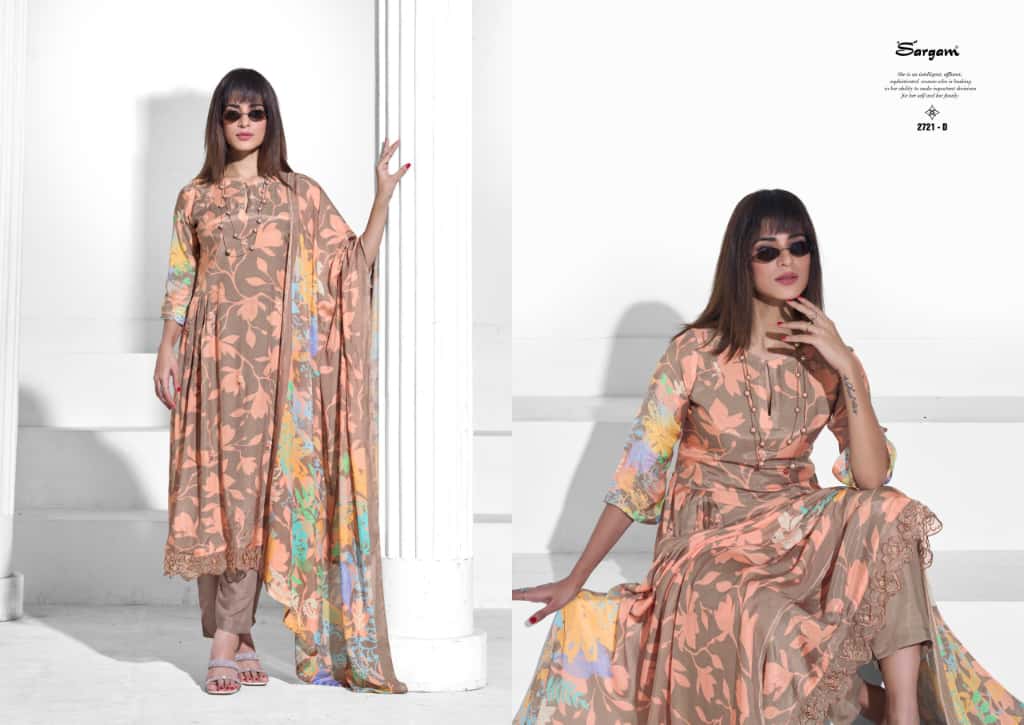 Iconic Sargam Prints Pure Muslin Pant Style Suits Wholesaler Gujarat