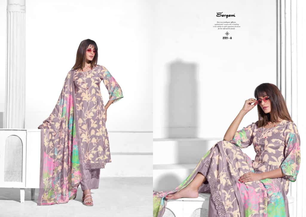 Iconic Sargam Prints Pure Muslin Pant Style Suits Wholesaler Gujarat