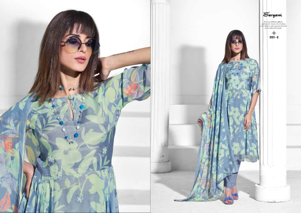 Iconic Sargam Prints Pure Muslin Pant Style Suits Wholesaler Gujarat