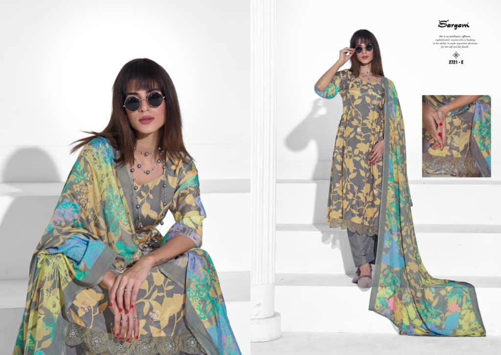 Iconic Sargam Prints Pure Muslin Pant Style Suits Wholesaler Gujarat