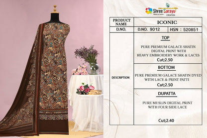 Iconic Shree Sarayu Creation Satin Salwar Suits Wholesaler Ahmedabad