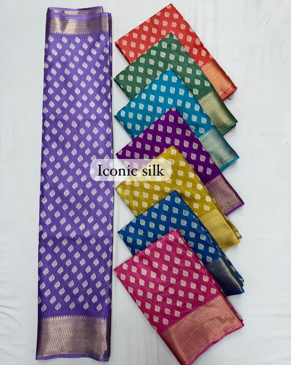 Iconic Silk-1203 Amar Kiran Soft Dola Sarees Exporter Ahmedabad