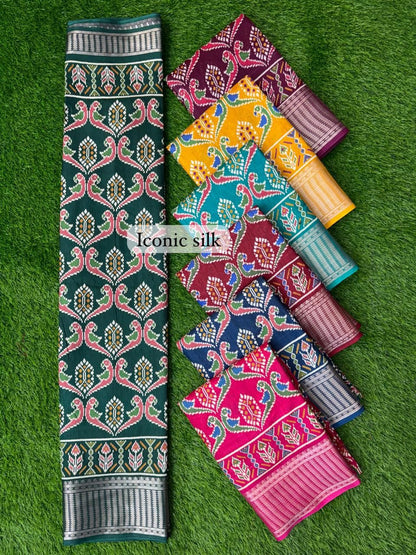 Iconic Silk-1203 Amar Kiran Soft Dola Sarees Exporter Ahmedabad