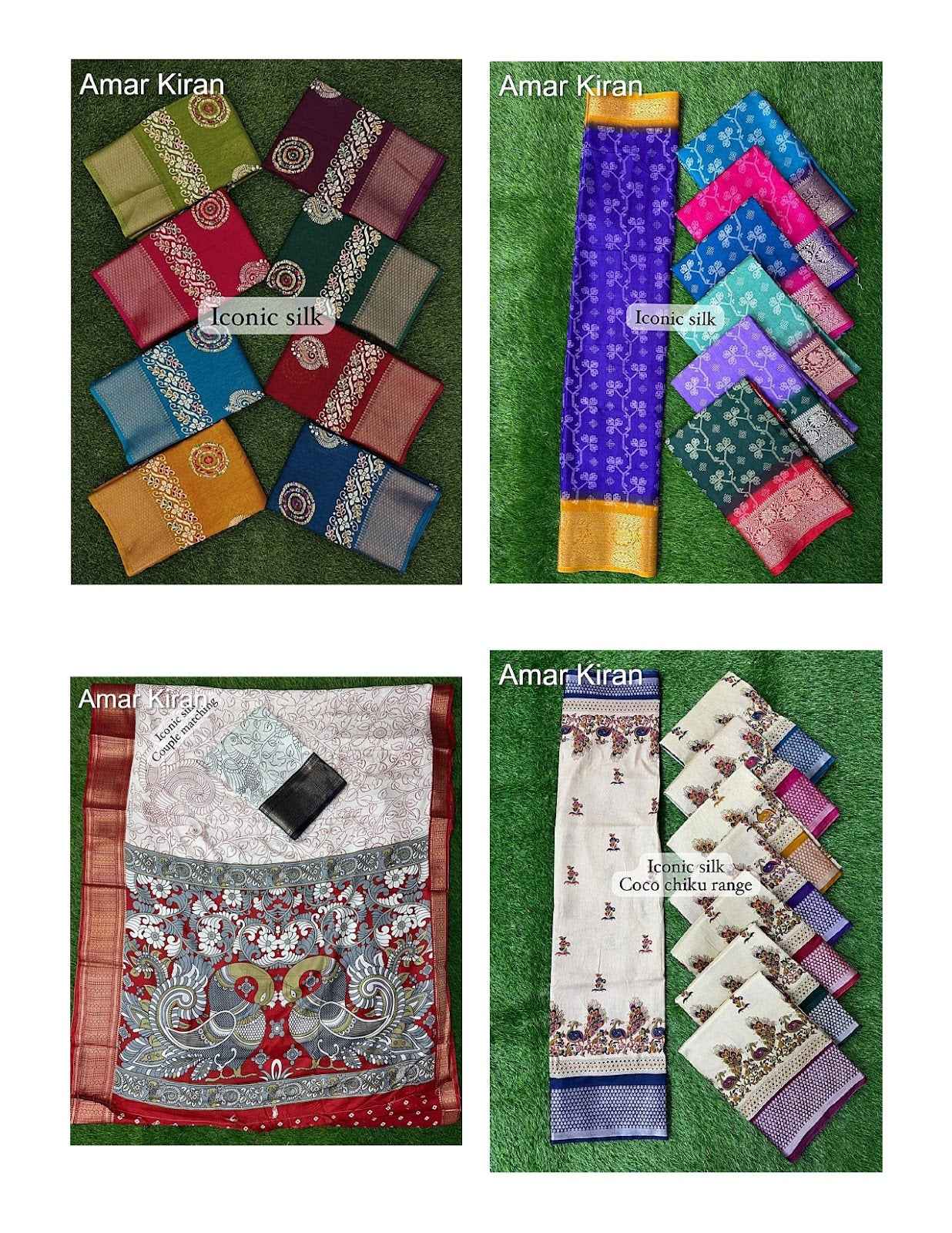 Iconic Silk 0208 Part 1 Amar Kiran Dola Sarees Wholesale Rate