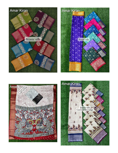 Iconic Silk 0208 Part 1 Amar Kiran Dola Sarees Wholesale Rate