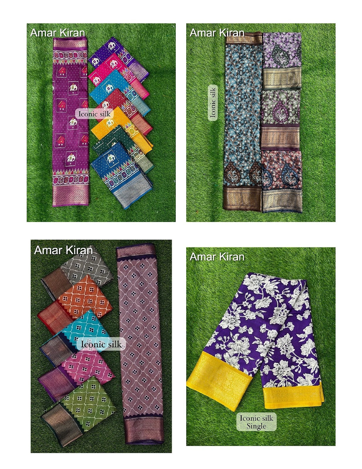 Iconic Silk 0208 Part 1 Amar Kiran Dola Sarees Wholesale Rate