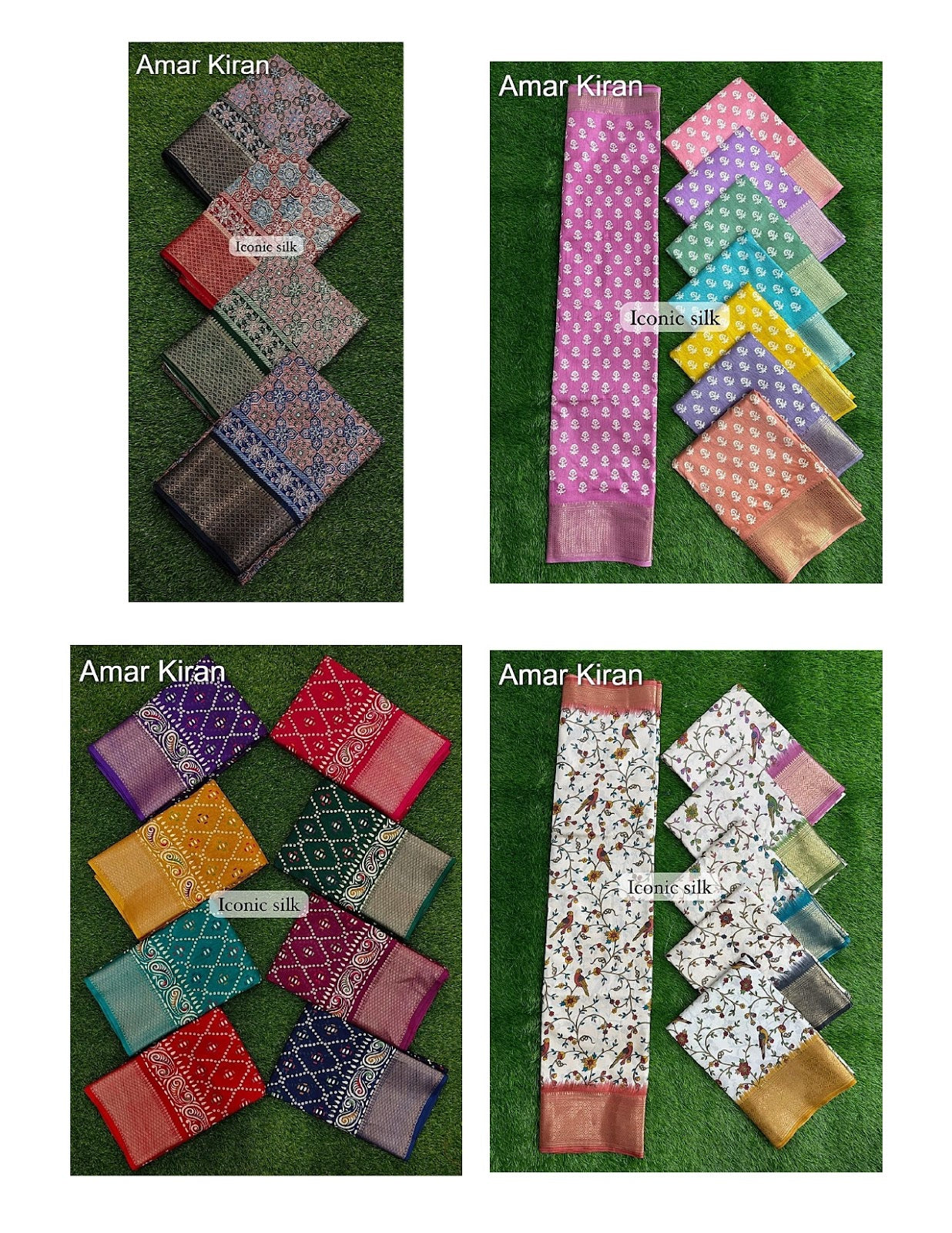 Iconic Silk 0208 Part 1 Amar Kiran Dola Sarees Wholesale Rate