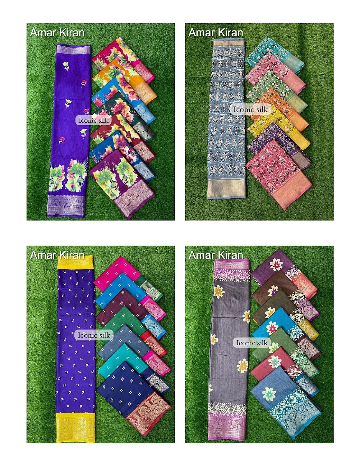 Iconic Silk 0208 Part 1 Amar Kiran Dola Sarees Wholesale Rate