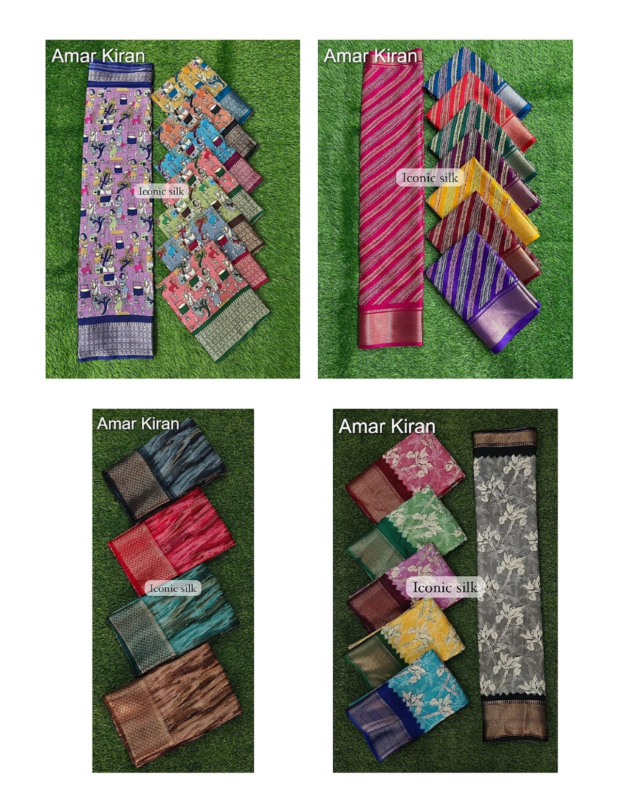 Iconic Silk 0208 Part 1 Amar Kiran Dola Sarees Wholesale Rate