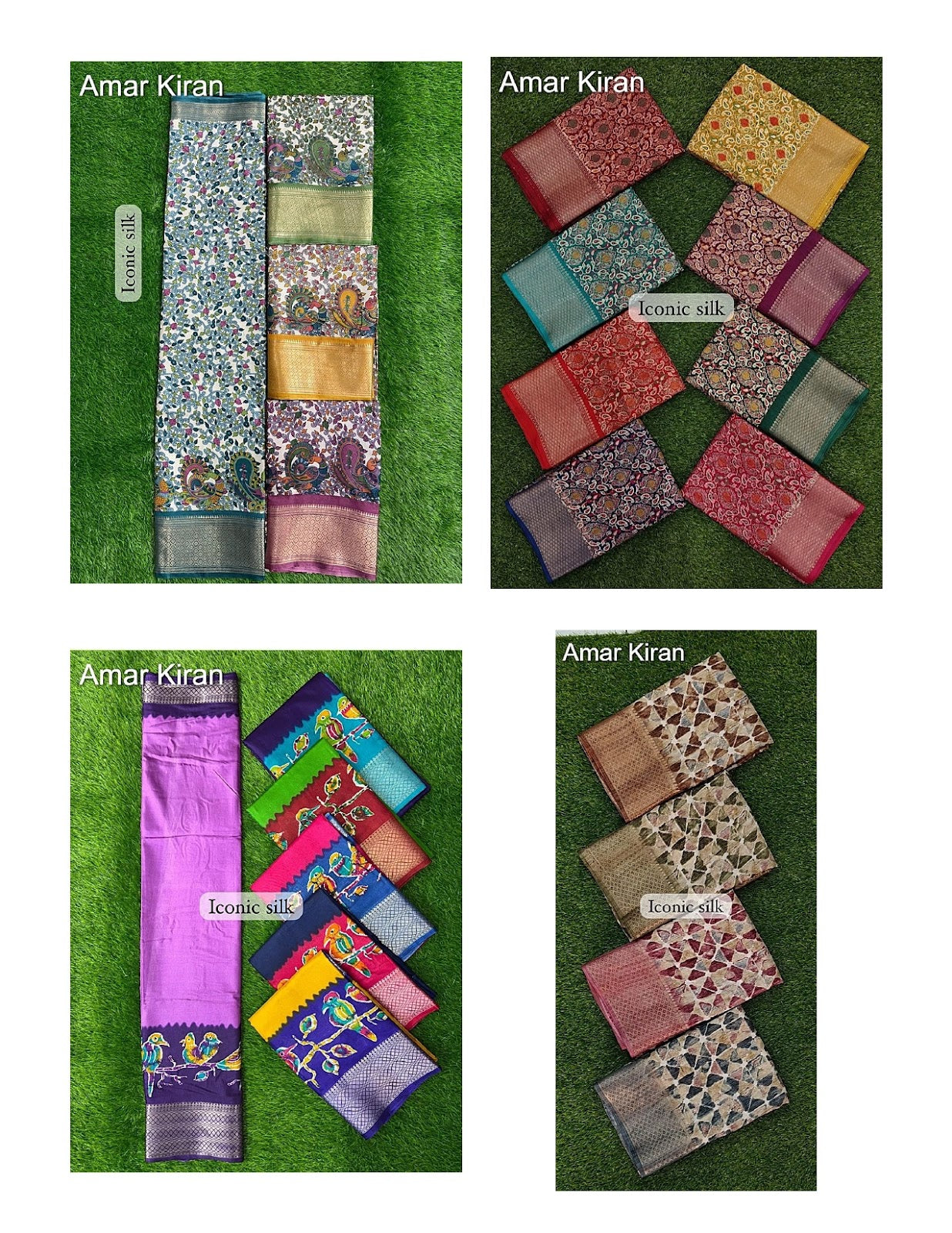 Iconic Silk 0208 Part 2 Amar Kiran Dola Sarees Manufacturer Ahmedabad