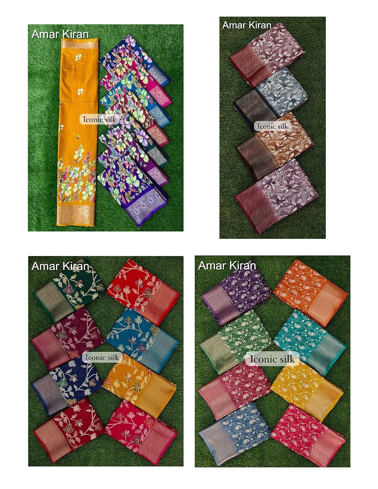 Iconic Silk 0208 Part 2 Amar Kiran Dola Sarees Manufacturer Ahmedabad