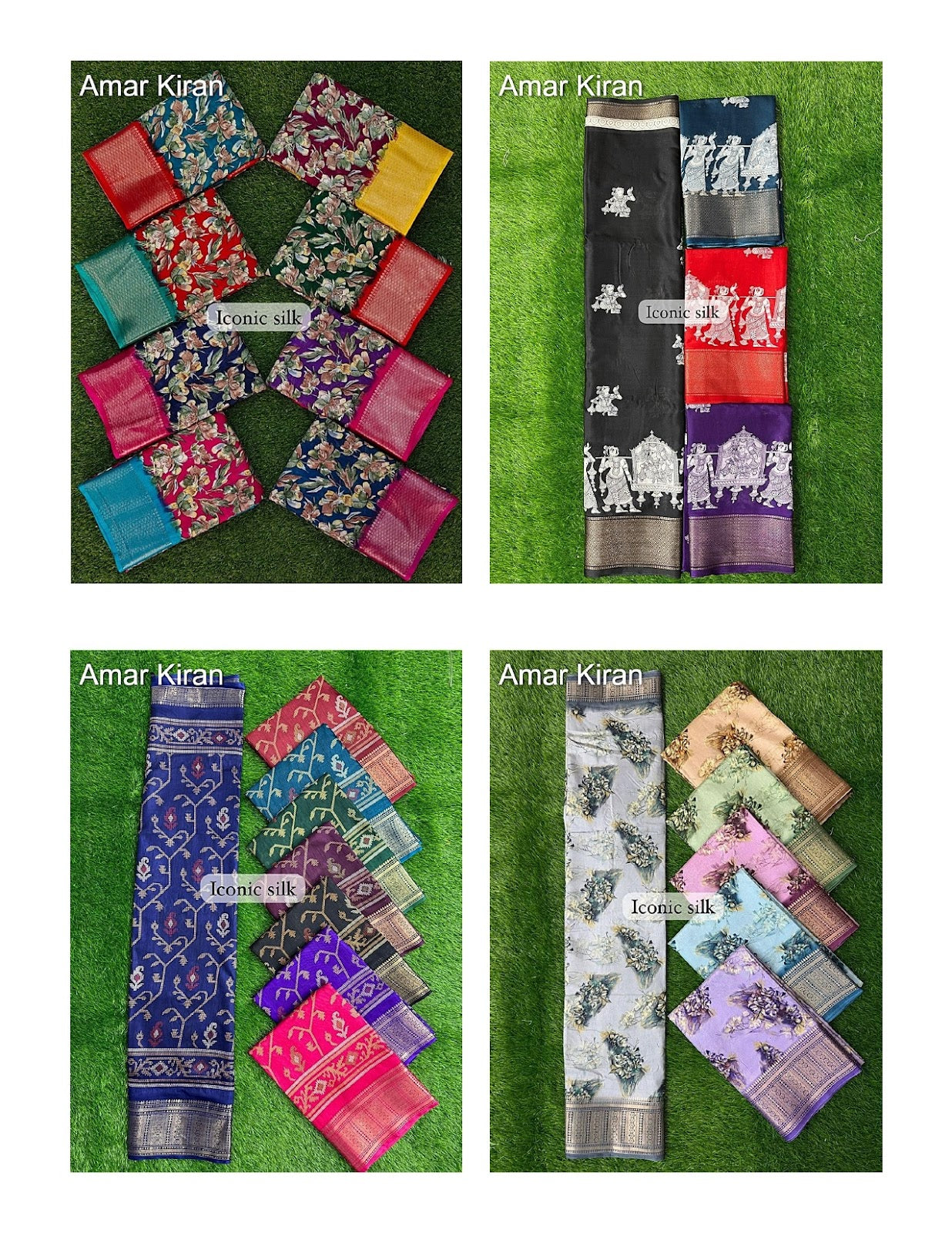 Iconic Silk 0208 Part 2 Amar Kiran Dola Sarees Manufacturer Ahmedabad