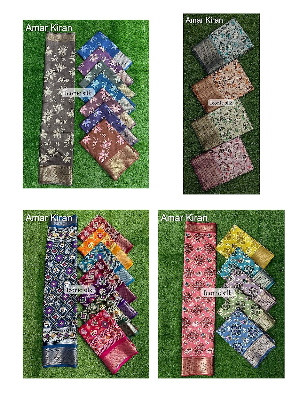 Iconic Silk 0208 Part 2 Amar Kiran Dola Sarees Manufacturer Ahmedabad