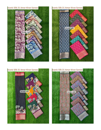 Iconic Silk 21 Amar Kiran Sarees Exporter India