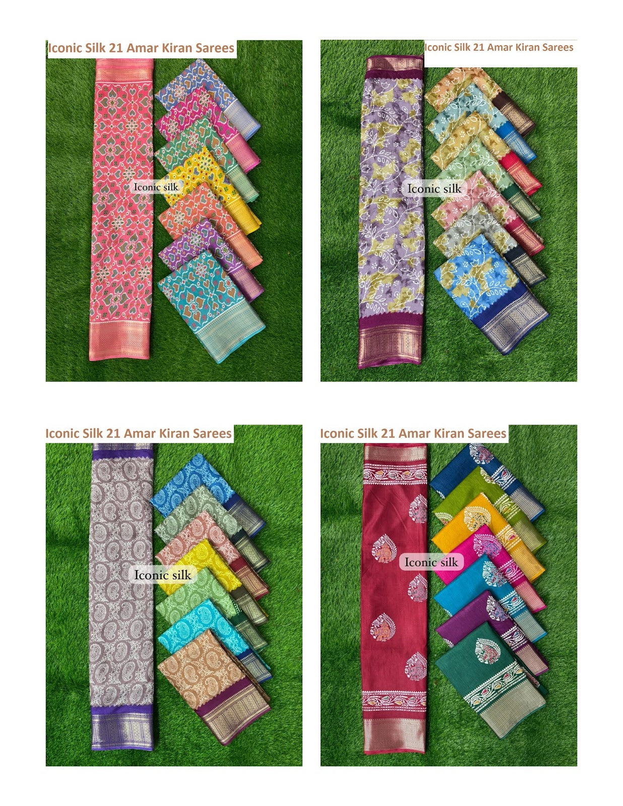 Iconic Silk 21 Amar Kiran Sarees Exporter India