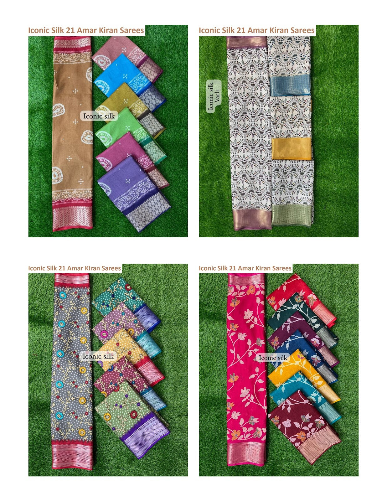 Iconic Silk 21 Amar Kiran Sarees Exporter India