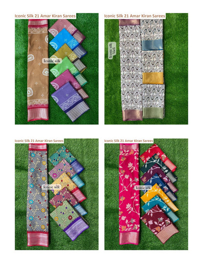 Iconic Silk 21 Amar Kiran Sarees Exporter India