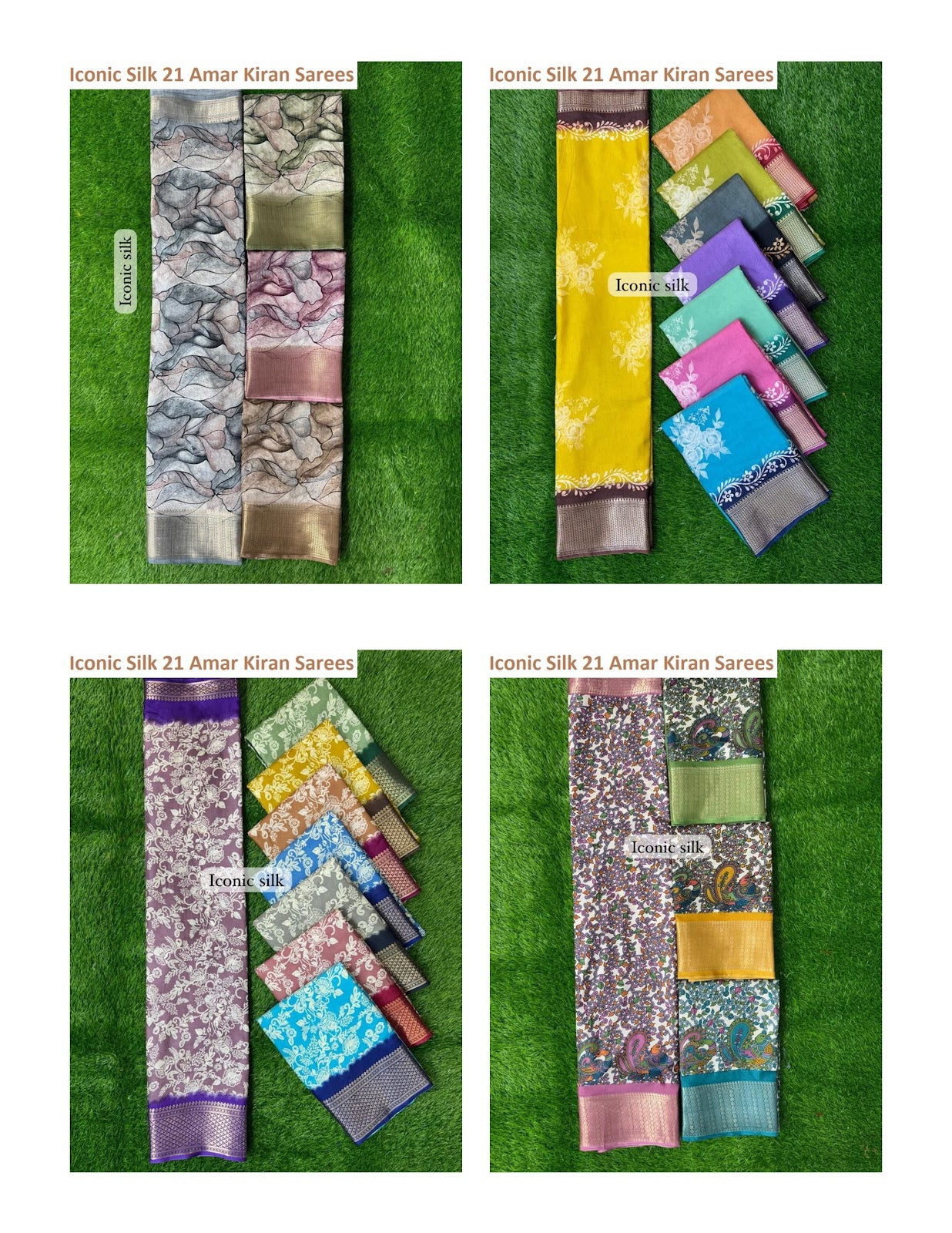 Iconic Silk 21 Amar Kiran Sarees Exporter India