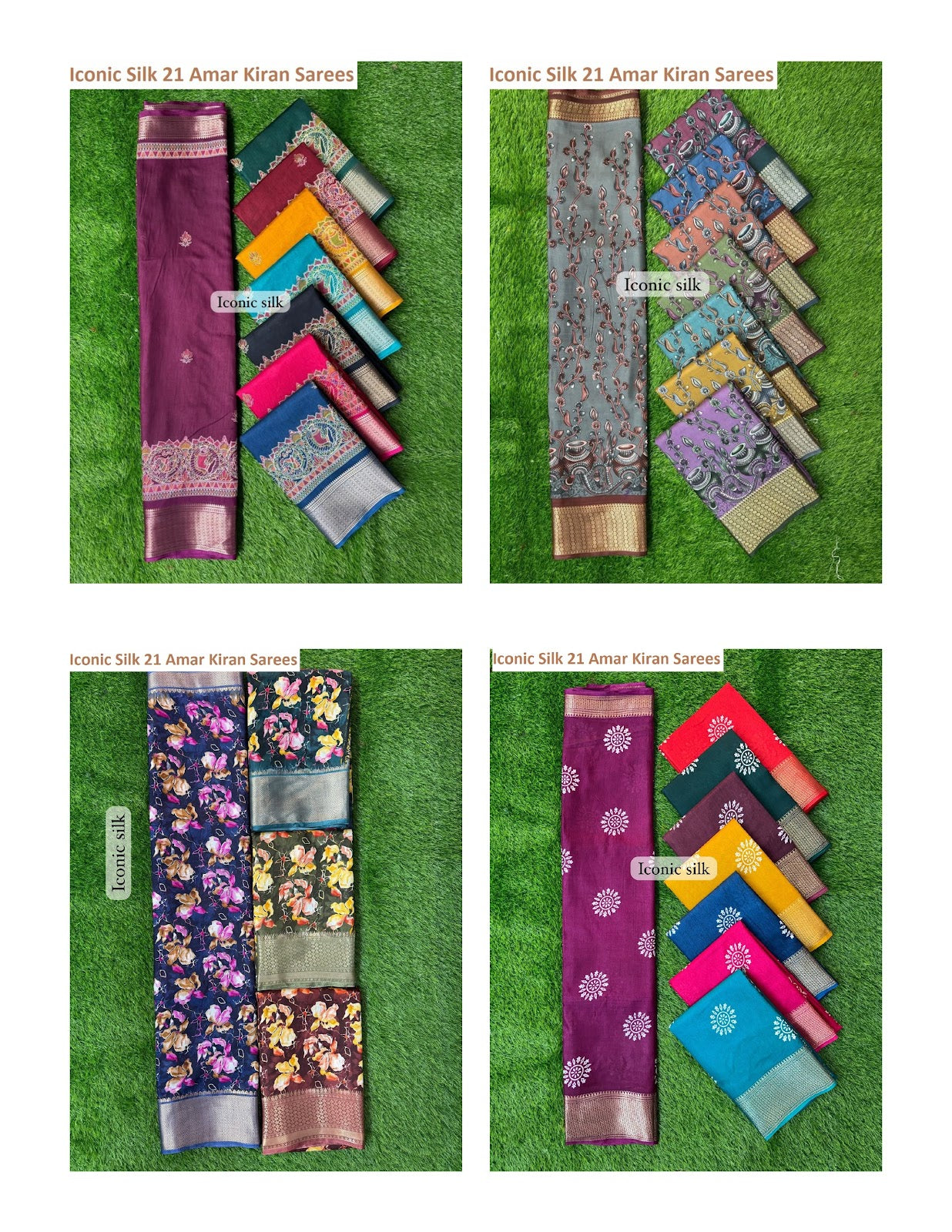Iconic Silk 21 Amar Kiran Sarees Exporter India