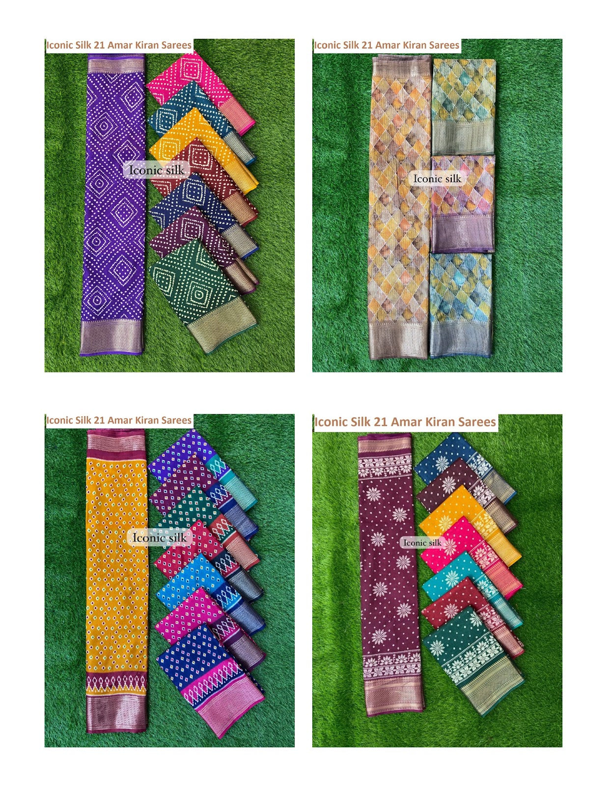 Iconic Silk 21 Amar Kiran Sarees Exporter India
