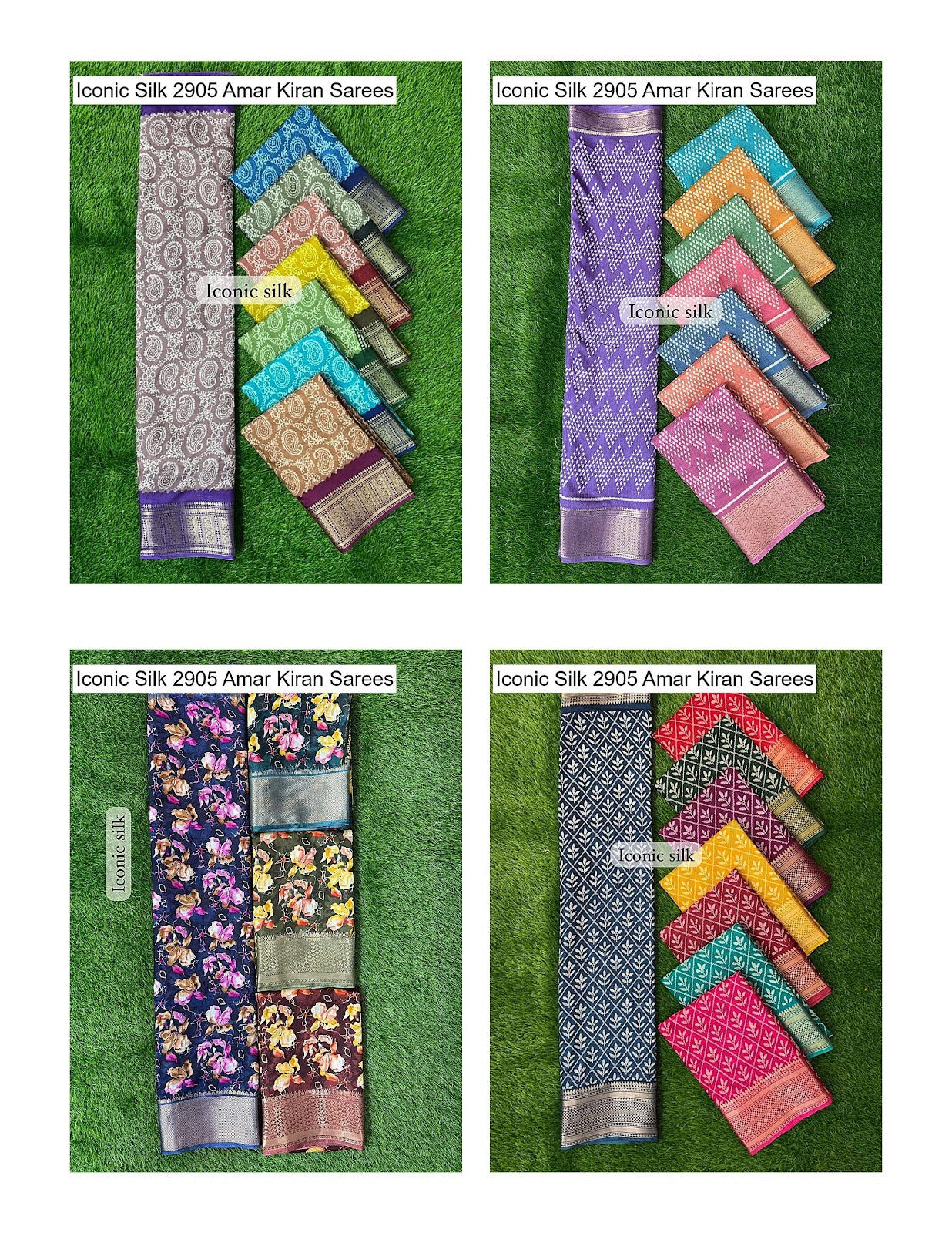 Iconic Silk 2905 Amar Kiran Soft Dola Sarees Wholesale