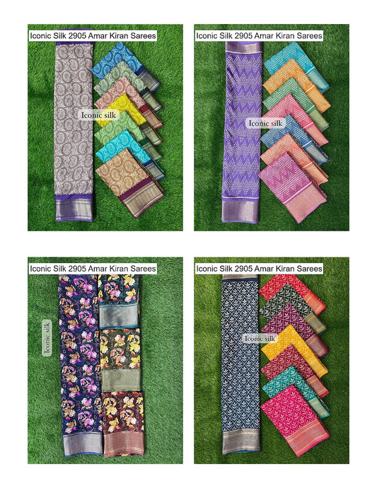 Iconic Silk 2905 Amar Kiran Soft Dola Sarees Wholesale