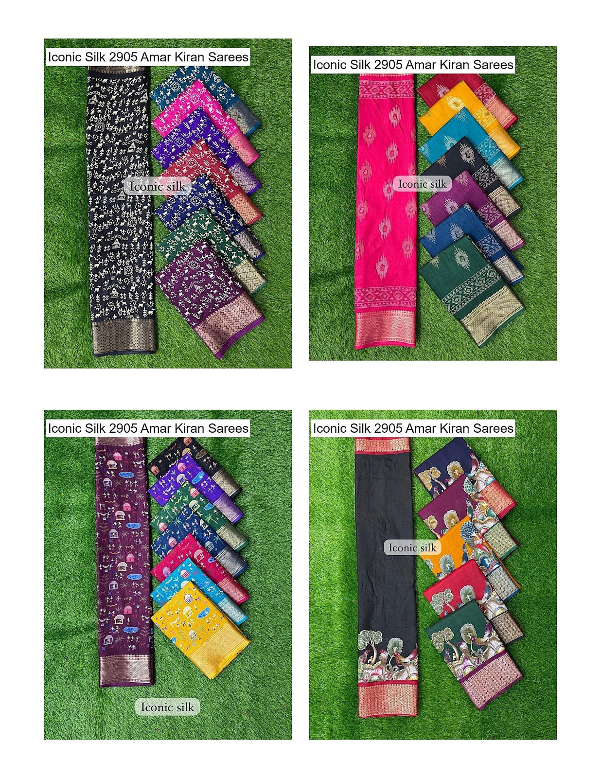 Iconic Silk 2905 Amar Kiran Soft Dola Sarees Wholesale