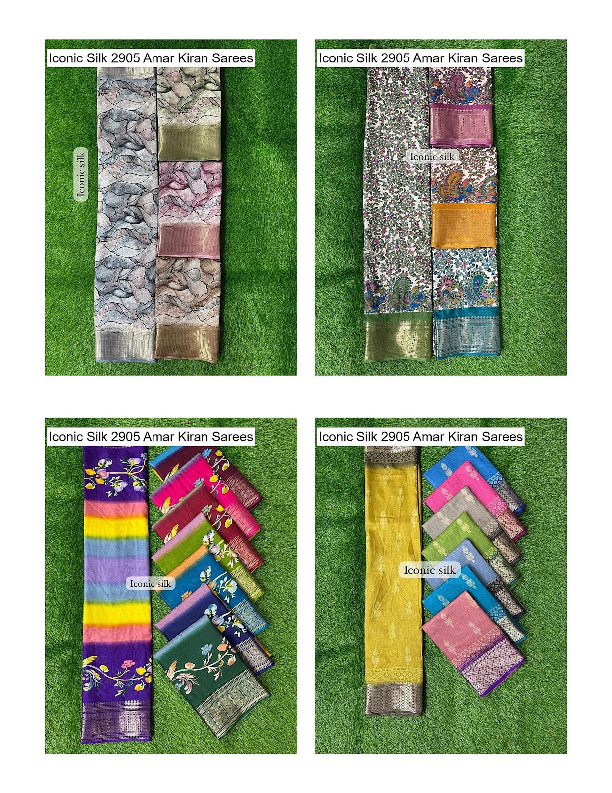 Iconic Silk 2905 Amar Kiran Soft Dola Sarees Wholesale