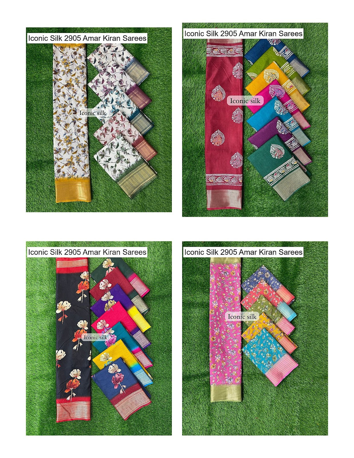 Iconic Silk 2905 Amar Kiran Soft Dola Sarees Wholesale