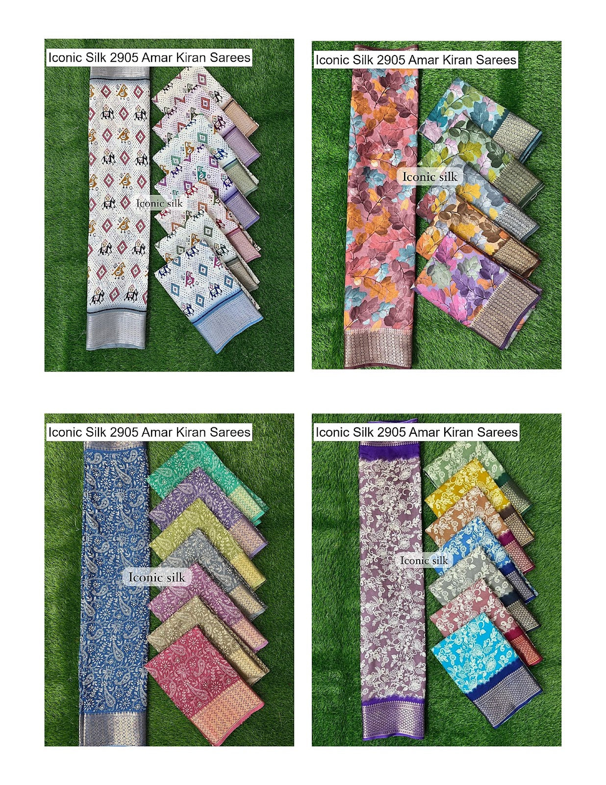 Iconic Silk 2905 Amar Kiran Soft Dola Sarees Wholesale