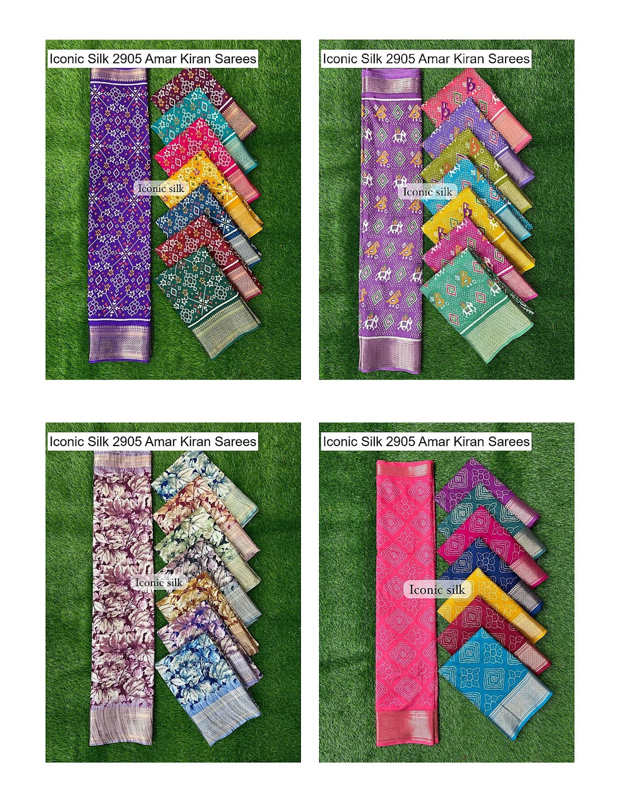 Iconic Silk 2905 Amar Kiran Soft Dola Sarees Wholesale