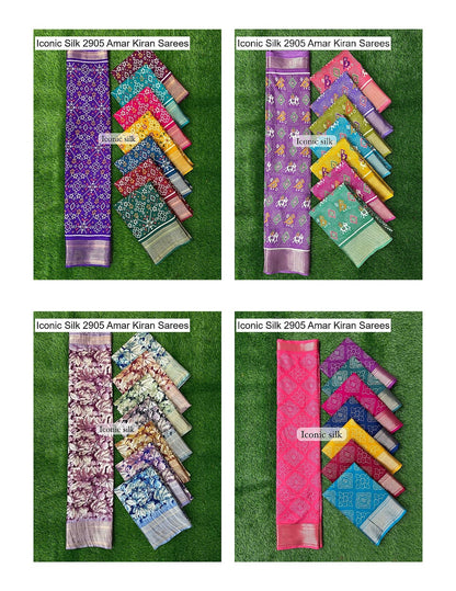 Iconic Silk 2905 Amar Kiran Soft Dola Sarees Wholesale