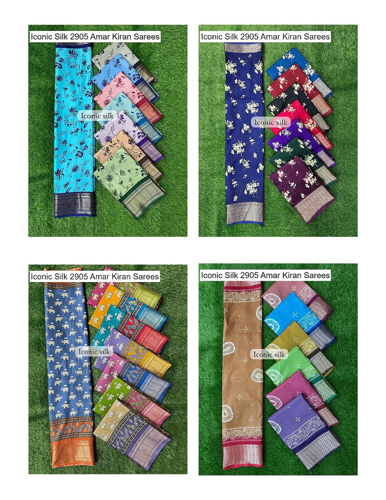 Iconic Silk 2905 Amar Kiran Soft Dola Sarees Wholesale