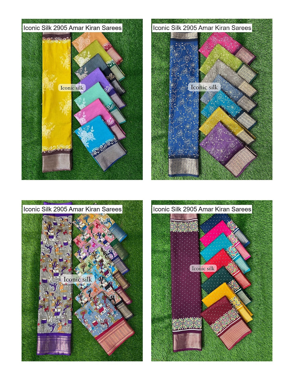 Iconic Silk 2905 Amar Kiran Soft Dola Sarees Wholesale