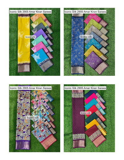 Iconic Silk 2905 Amar Kiran Soft Dola Sarees Wholesale