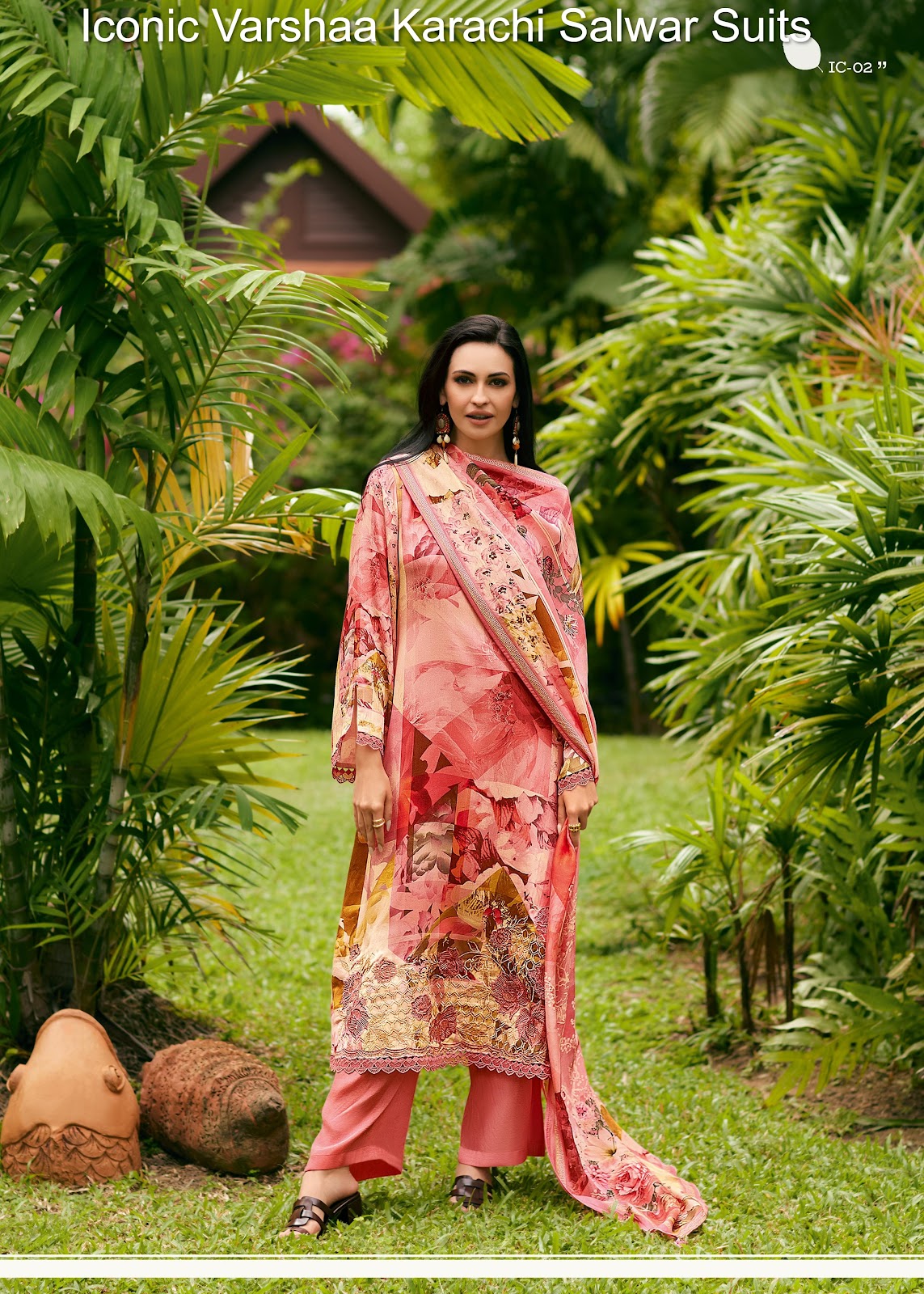 Iconic Varshaa Viscose Cotton Karachi Salwar Suits Wholesaler Ahmedabad