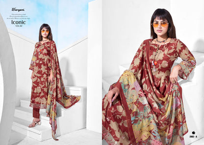 Iconic Vol 2 Sargam Prints Muslin Pant Style Suits Supplier India