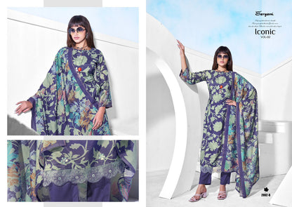 Iconic Vol 2 Sargam Prints Muslin Pant Style Suits Supplier India