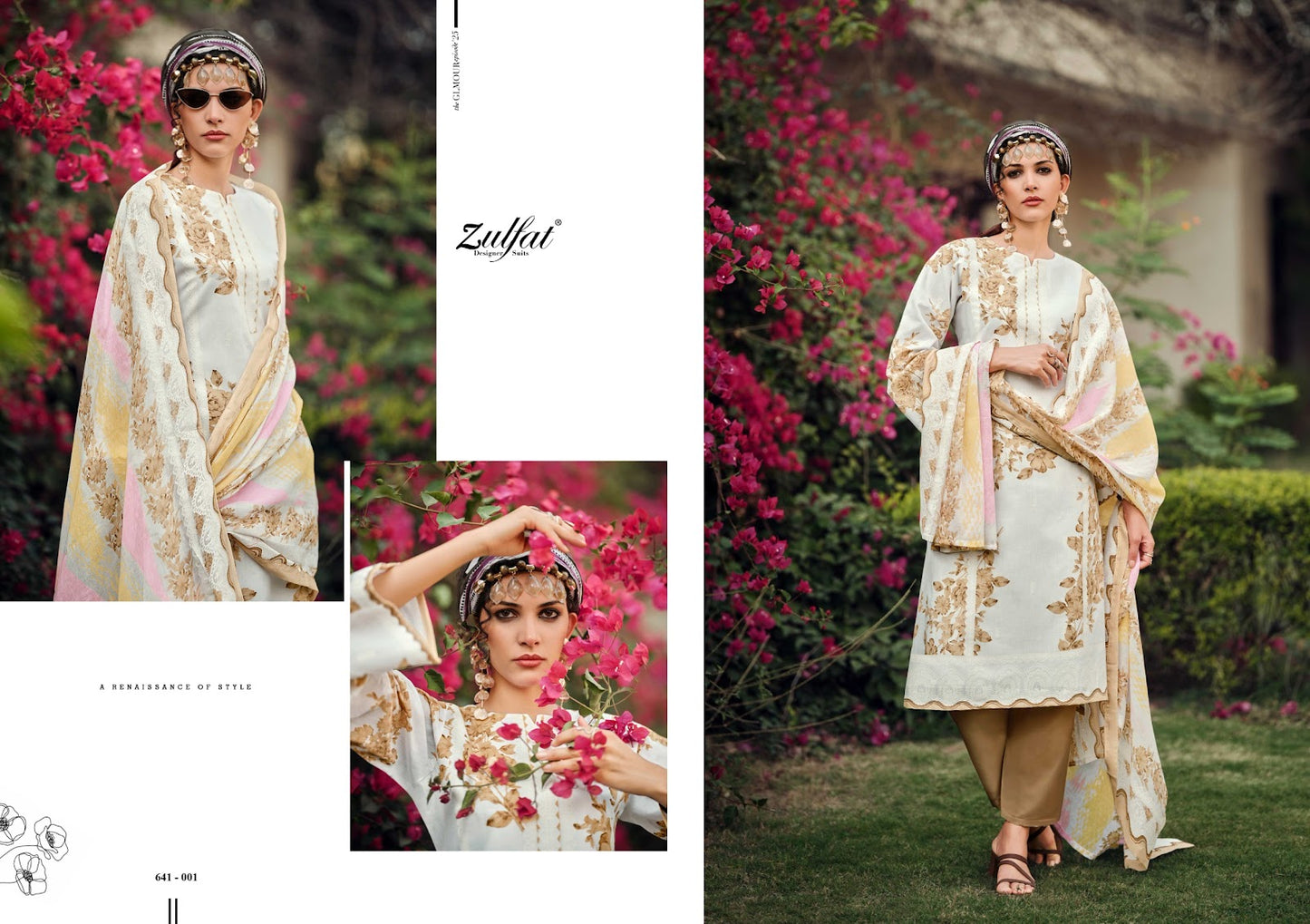 Iconic Zulfat Designer Cotton Karachi Salwar Suits Wholesale Price