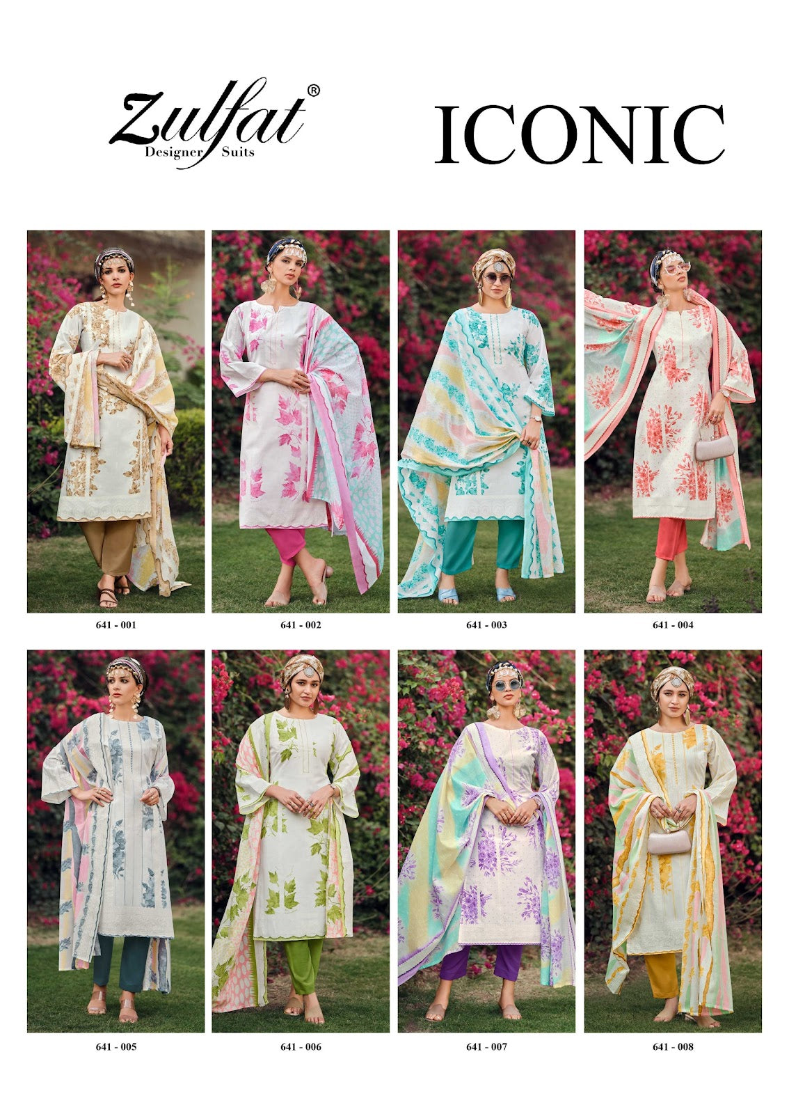 Iconic Zulfat Designer Cotton Karachi Salwar Suits Wholesale Price