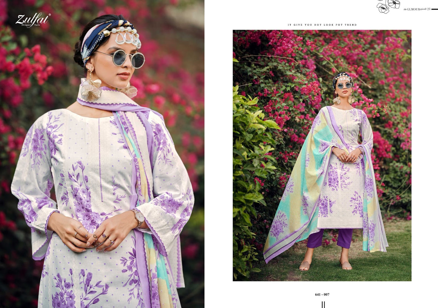 Iconic Zulfat Designer Cotton Karachi Salwar Suits Wholesale Price