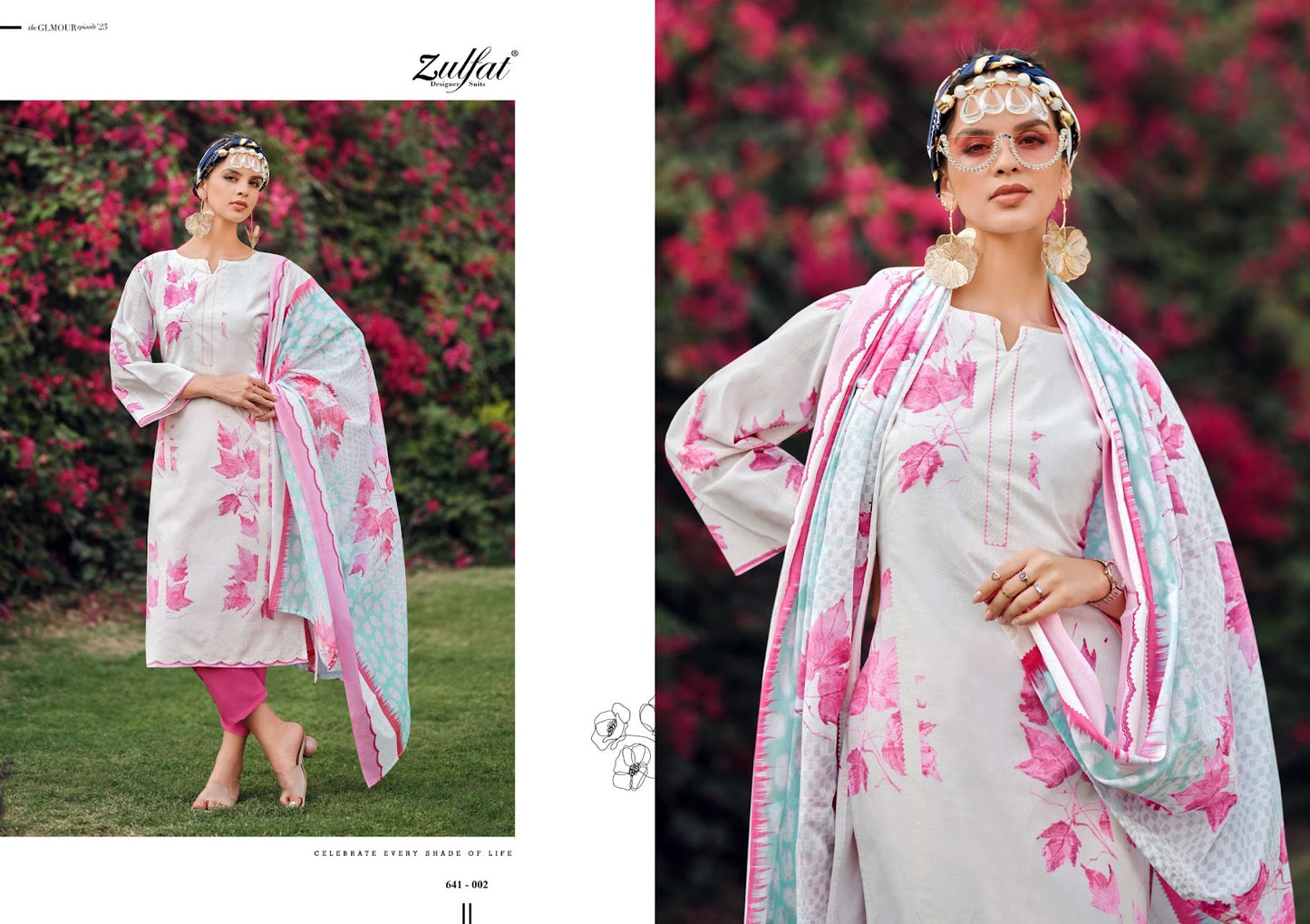 Iconic Zulfat Designer Cotton Karachi Salwar Suits Wholesale Price