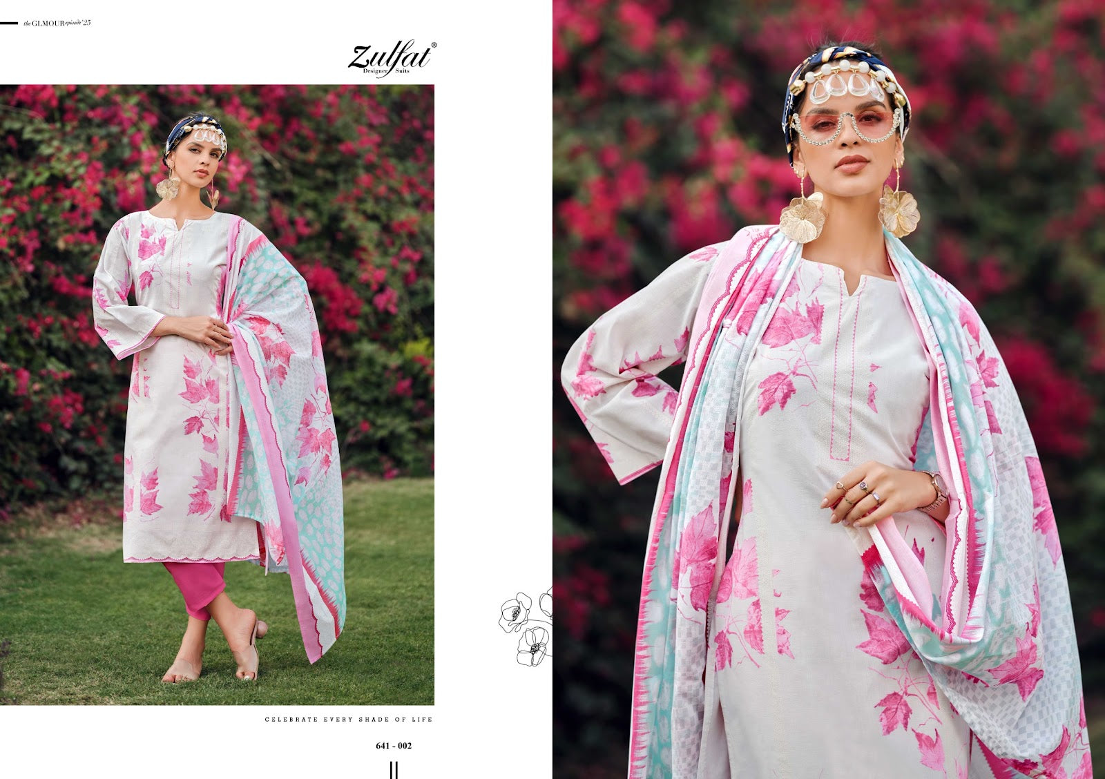 Iconic Zulfat Designer Cotton Karachi Salwar Suits Wholesale Price